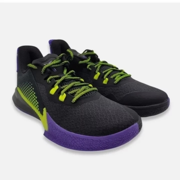 Nike Kobe Bryant Mamba Fury Joker Lakers mens 7 womens 8.5 Black Purple volt - Picture 2 of 8